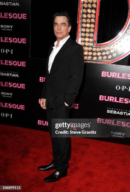Actor Peter Gallagher arrives at the Los Angeles "Burlesque" Premiere at Grauman's Chinese Theatre on November 15, 2010 in Hollywood, California.