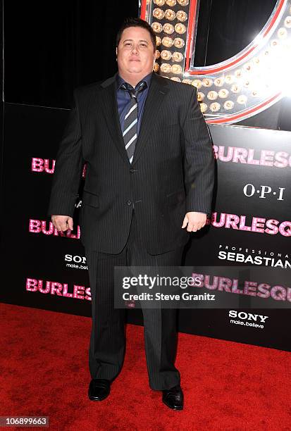 Chaz Bono arrives at the Los Angeles "Burlesque" Premiere at Grauman's Chinese Theatre on November 15, 2010 in Hollywood, California.