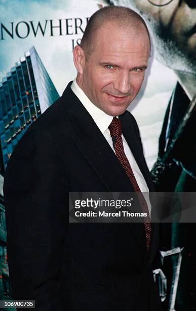 Actor Ralph Fiennes attends the premiere of "Harry Potter and the Deathly Hallows: Part 1" at Alice Tully Hall on November 15, 2010 in New York City.