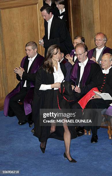 Kate Middleton, the girlfriend of Prince William, arrives for her graduation ceremony at St Andrews, Scotland, 23 June 2005. Prince William, the...