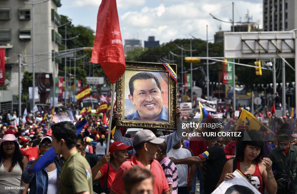 VENEZUELA-PSUV-ANNIVERSARY-CHAVEZ