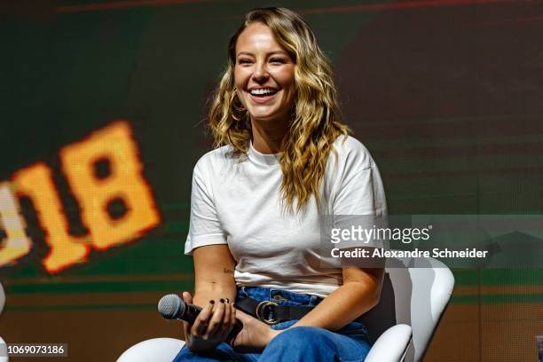 Paolla Oliveira attends the Paramount Pictures presentation for Bumblebee at Comic-Con São Paulo on December 6, 2018 in São Paulo, Brazil.