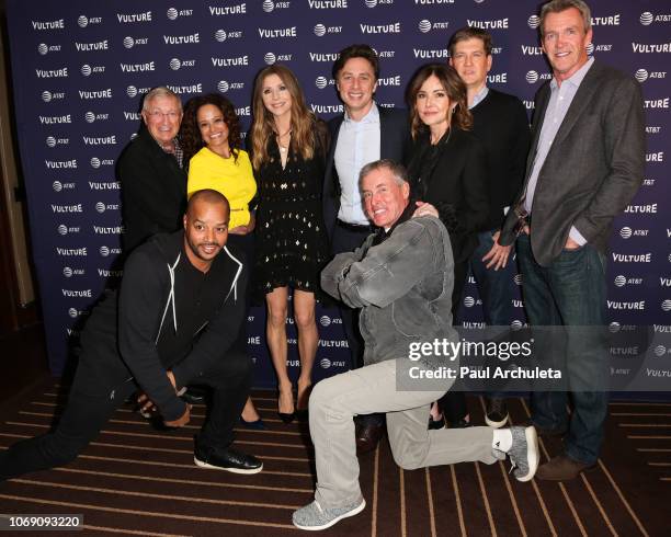 Ken Jenkins, Judy Reyes, Sarah Chalke, Zach Braff, Bill Lawrence, Christa Miller, Neil Flynn, Donald Faison and John C. McGinley attend 'Scrubs...