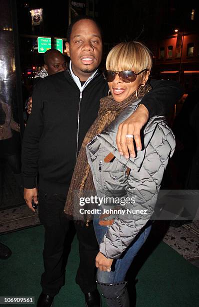 Kendu Isaacs and recording artist Mary J. Blige visit Greenhouse on November 15, 2010 in New York City.