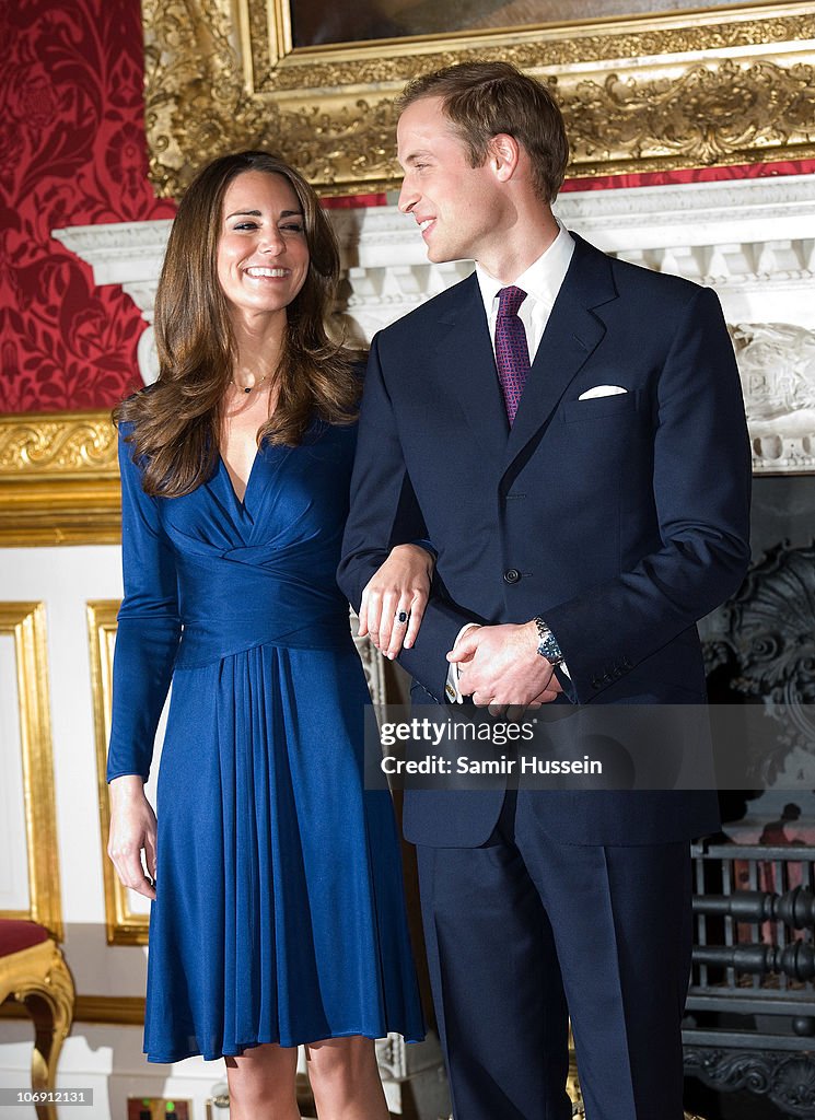 Announcement Of Prince William's Engagement To Kate Middleton