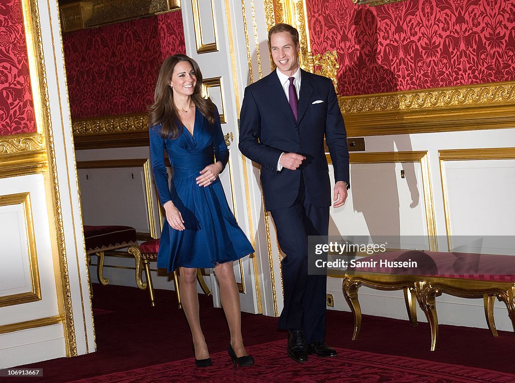 Announcement Of Prince William's Engagement To Kate Middleton