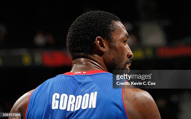 Ben Gordon of the Detroit Pistons against the Atlanta Hawks at Philips Arena on November 3, 2010 in Atlanta, Georgia. NOTE TO USER: User expressly...