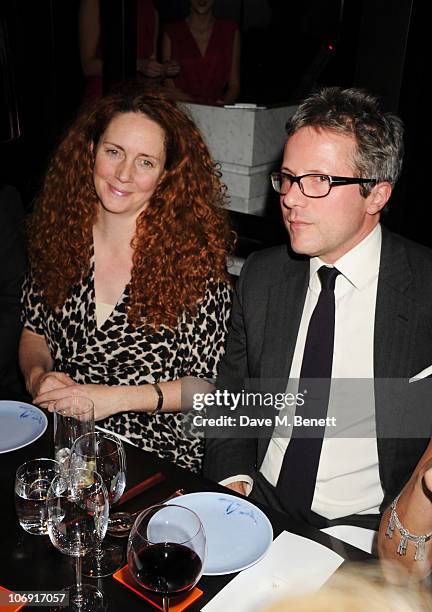 Rebekah Brooks and Will Turner attend the private dinner at Hakkasan Mayfair in support of Malaria No More on November 16, 2010 in London, England.