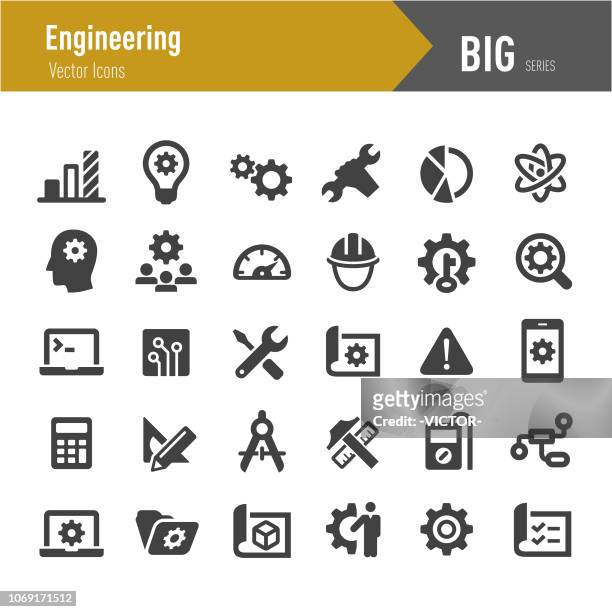 エンジニア リング アイコン - ビッグ シリーズ - システム　アイコン点のイラスト素材／クリップアート素材／マンガ素材／アイコン素材