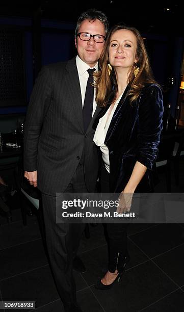 Will Turner and Lucy Yeomans attend the private dinner at Hakkasan Mayfair in support of Malaria No More on November 16, 2010 in London, England.