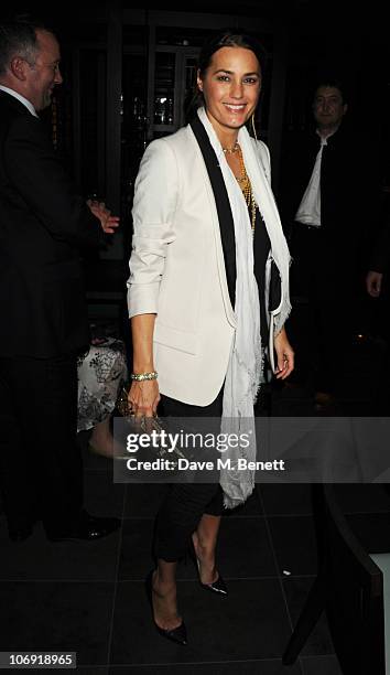 Yasmin Le Bon attends the private dinner at Hakkasan Mayfair in support of Malaria No More on November 16, 2010 in London, England.