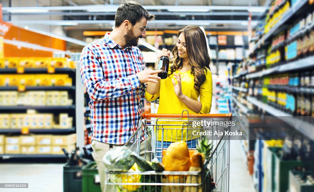 Compras de supermercado.