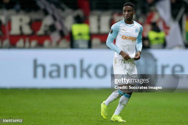 Bouna Sarr of Olympique Marseille during the UEFA Europa League match between Eintracht Frankfurt v Olympique Marseille at the Commerzbank Arena on...