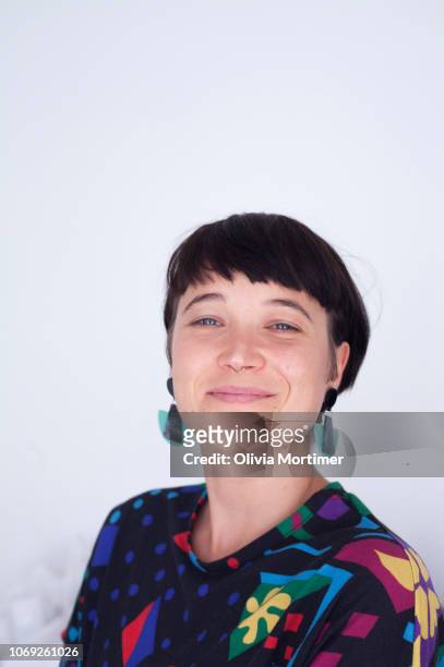 Woman smiling at camera