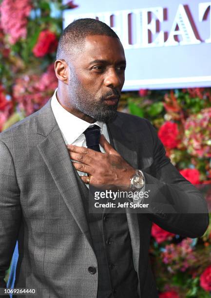 Idris Elba attends the Evening Standard Theatre Awards 2018 at the Theatre Royal on November 18, 2018 in London, England.