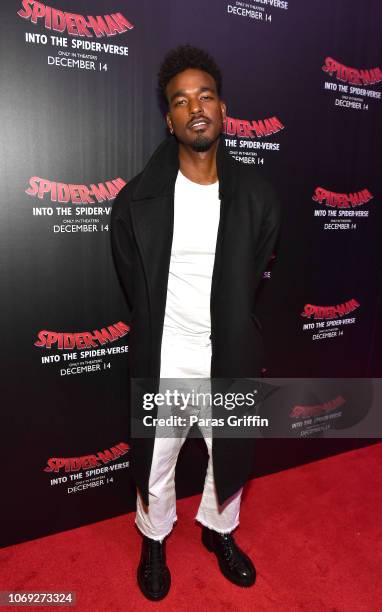 Actor/singer Luke James attends 'Spiderman Into The Spider-Verse' Atlanta screening at Regal Atlantic Station on December 6, 2018 in Atlanta, Georgia.