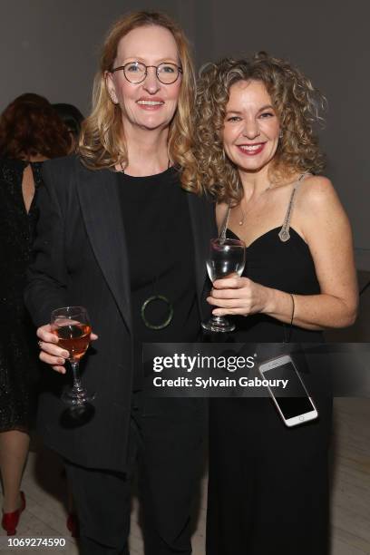 Anne Geddes and Julie Stahl attend Blonde + Co Creative House Holiday Party 2018 on December 6, 2018 in New York City.