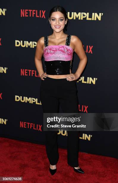 Actress Odeya Rush attends the premiere of Netflix's "Dumplin'" at TCL Chinese 6 Theatres on December 6, 2018 in Hollywood, California.