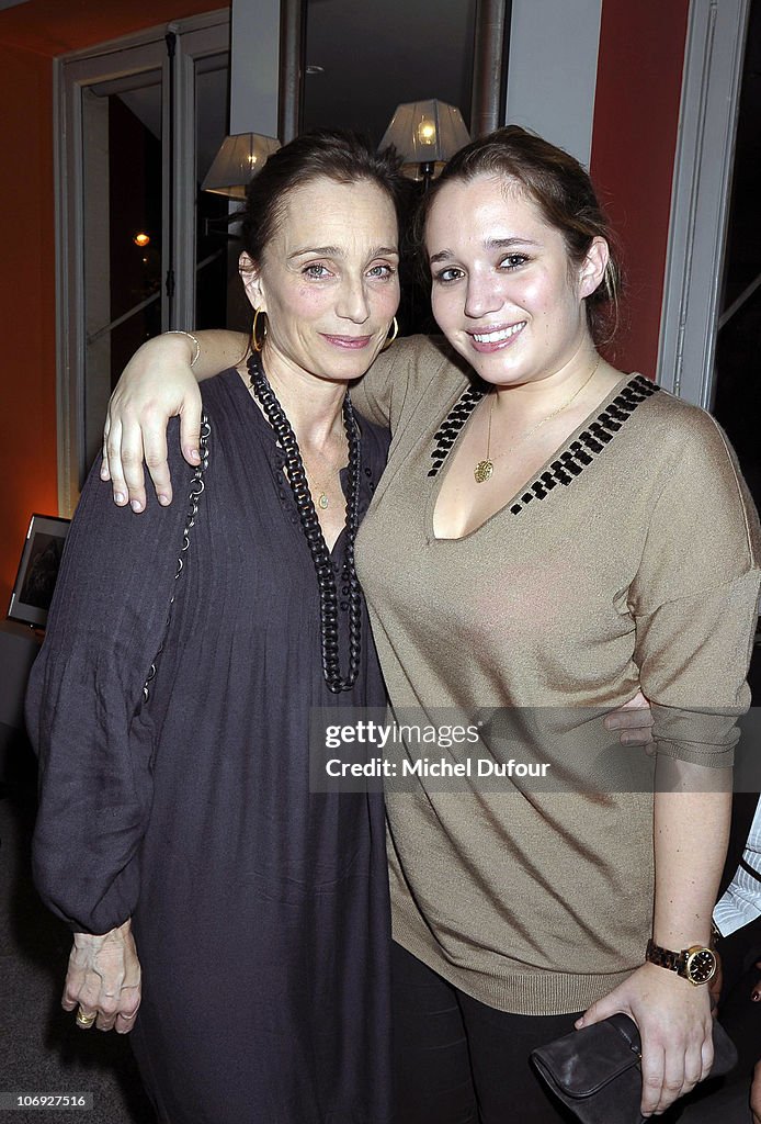 Kristin Scott Thomas and her daughter Hannah Olivennes attend a... News ...