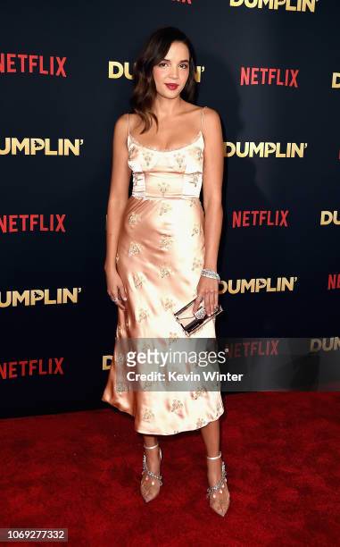 Actress Georgie Flores attends the premiere of Netflix's "Dumplin'" at TCL Chinese 6 Theatres on December 6, 2018 in Hollywood, California.