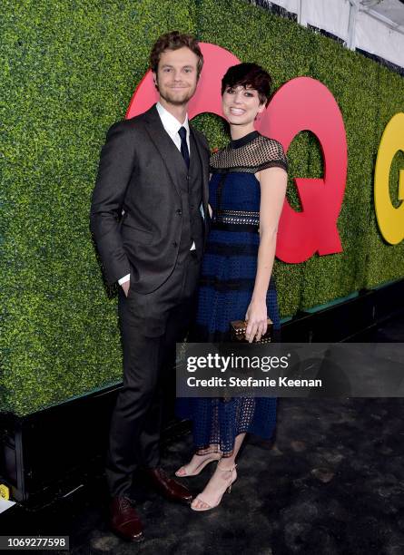 Jack Quaid and Lizzy McGroder attend the 2018 GQ Men of the Year Party at a private residence on December 6, 2018 in Beverly Hills, California.