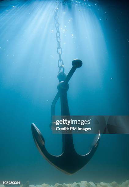 ship's anchor - anker stockfoto's en -beelden
