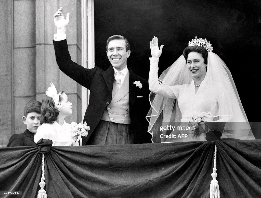 The newly-wed Princess Margaret, the you