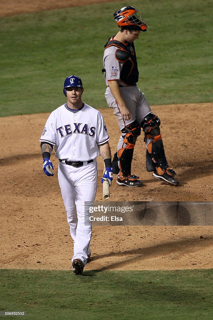 San Francisco Giants v Texas Rangers, Game 5