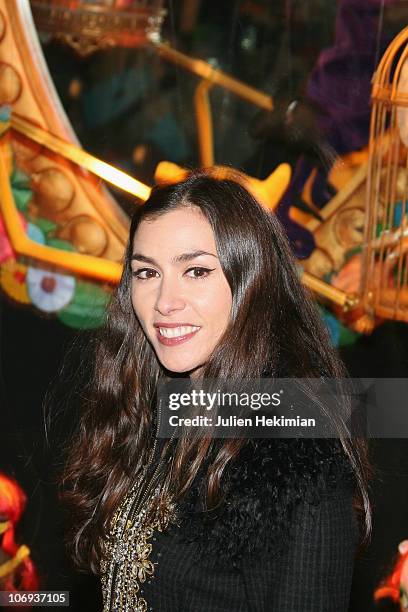 Olivia Ruiz attends the launch of the 'Noel Circus' christmas illumination at Bazar de l'Hotel de Ville on November 17, 2010 in Paris, France.