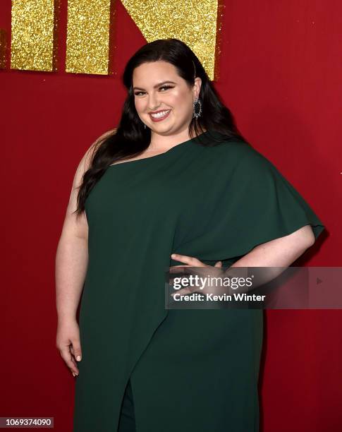 Maddie Baillio arrives at the premiere of Netflix's "Dumplin'" at the Chinese Theater on December 6, 2018 in Los Angeles, California.