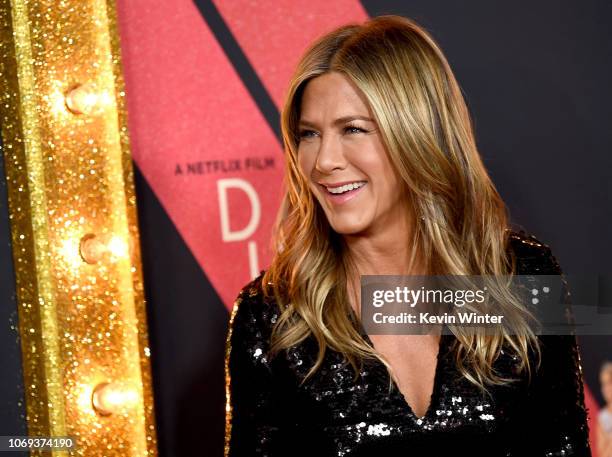 Jennifer Aniston arrives at the premiere of Netflix's "Dumplin'" at the Chinese Theater on December 6, 2018 in Los Angeles, California.
