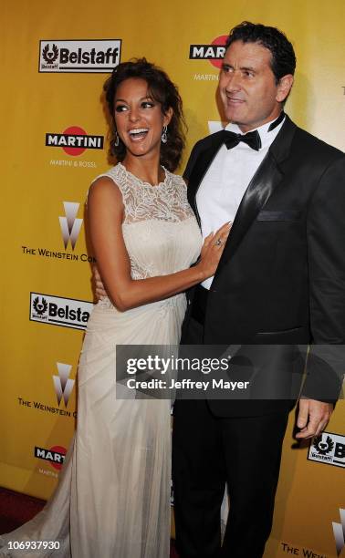 Actress Eva La Rue and Joe Capuccio arrive at The Weinstein Company 2010 Golden Globe After Party at The Beverly Hilton Hotel on January 17, 2010 in...