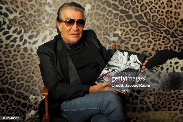 Roberto Cavalli attends the Roberto Cavalli "Il Nero Non E' Mai Assoluto" - Opening Exhibition on November 17, 2010 in Milan, Italy.