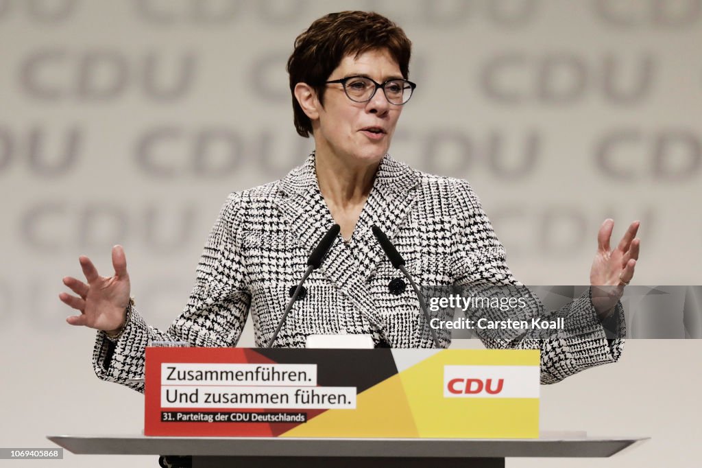 CDU Holds Federal Party Congress To Elect Successor To Angela Merkel