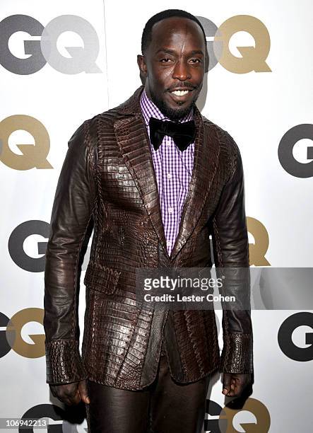 Actor Michael Kenneth Williams arrives at the GQ 2010 "Men of the Year" held at Chateau Marmont on November 17, 2010 in Los Angeles, California.