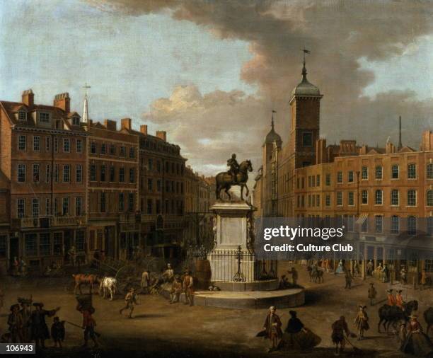 View of Charing Cross and Northumberland House, 1746