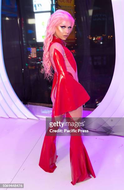 Farrah Moan attends Meet the Queens of RuPauls Drag Race All Stars by VH1 at TRL Studios.