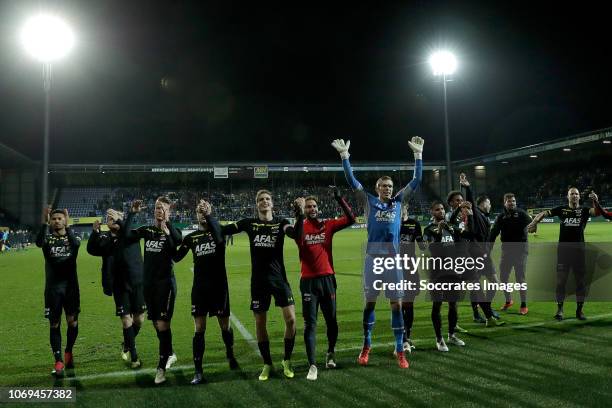 Ricardo van Rhijn of AZ Alkmaar, Ferdy Druif of AZ Alkmaar, Thomas Ouwejan of AZ Alkmaar, Guus Til of AZ Alkmaar,Pantelis Hatzidiakos of AZ Alkmaar,...