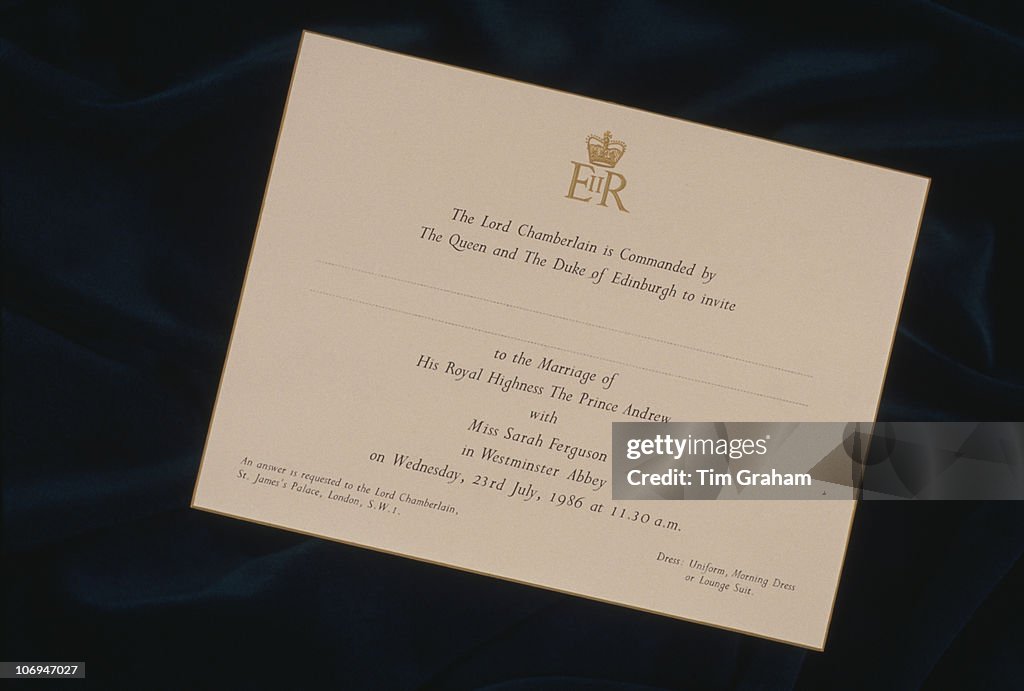 Royal Wedding Invite