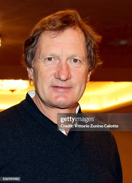 Franz Klammer attends the Laureus Academy Forum Session 3 held at Hotel Principe Di Savoia on November 18, 2010 in Milan, Italy.