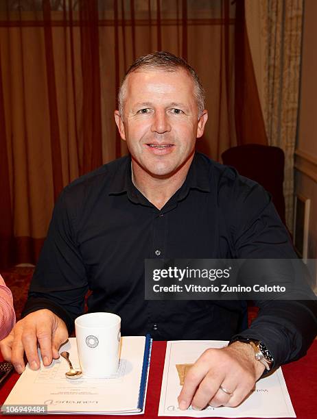 Sean Fitzpatrick attends the Laureus Academy Forum Session 3 held at Hotel Principe Di Savoia on November 18, 2010 in Milan, Italy.