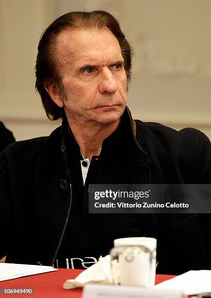 Emerson Fittipaldi attends the Laureus Academy Forum Session 3 held at Hotel Principe Di Savoia on November 18, 2010 in Milan, Italy.