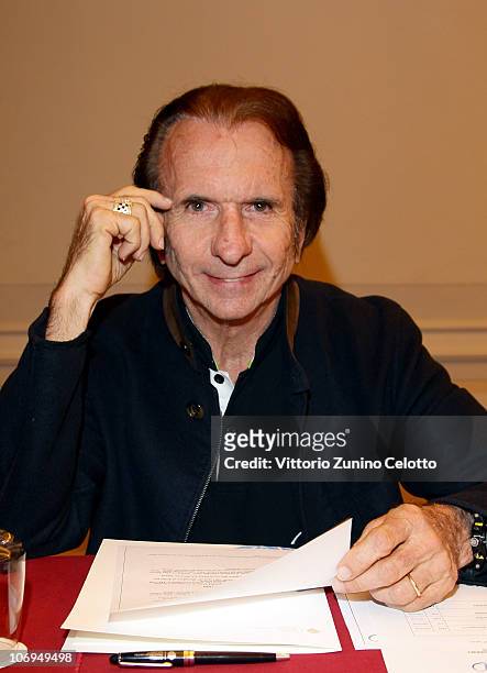 Emerson Fittipaldi attends the Laureus Academy Forum Session 3 held at Hotel Principe Di Savoia on November 18, 2010 in Milan, Italy.