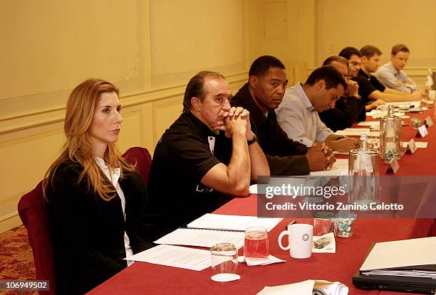 The members of the Laureus Academy attend the Laureus Academy Forum Session 3 held at Hotel Principe Di Savoia on November 18, 2010 in Milan, Italy.