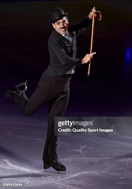 Luca Lanotte performs in Revolution on Ice Tour 2018 at Palacio de los Deportes Jose Maria Martin Carpena on November 17, 2018 in Malaga, Spain.