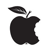 Bite apple icon.