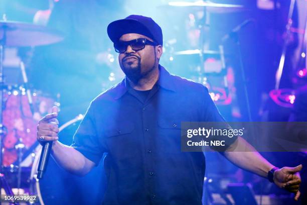 Episode 0977 -- Pictured: Musical guest Ice Cube performs on December 7, 2018 --