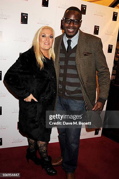 Vanessa Feltz and Ben Ofoedu attends a special screening of 'Believe: The Eddie Izzard Story' at Cineworld Haymarket on November 18, 2010 in London,...