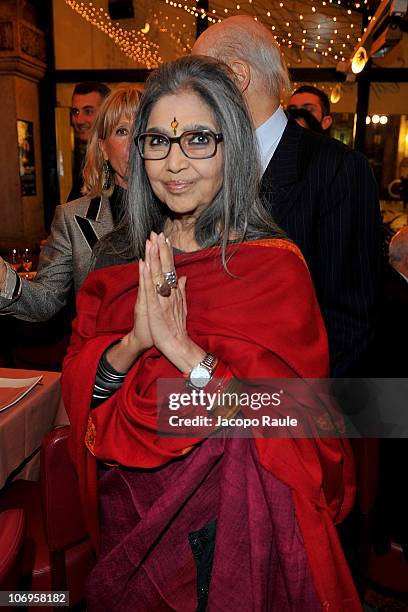 Tara Gandhi attends "Science For Peace" Gala Dinner on November 18, 2010 in Milan, Italy.