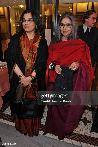 Tara Gandhi attends "Science For Peace" Gala Dinner on November 18, 2010 in Milan, Italy.